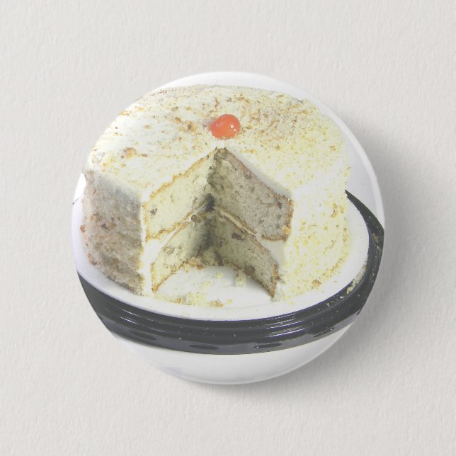 Badge Rond 5 Cm Gâteau blanc (Devant)