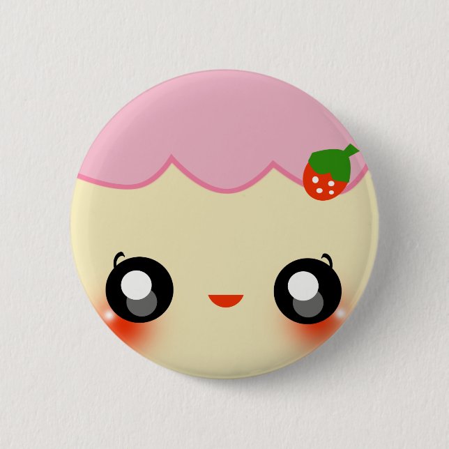 Badge Rond 5 Cm Gâteau Chan (Devant)