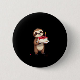 Badge Rond 5 Cm Gâteau d'anniversaire amusant avec le costume de f