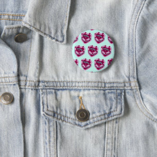Badge Rond 5 Cm Gâteau d'anniversaire Coquette Taureau Zodiaque