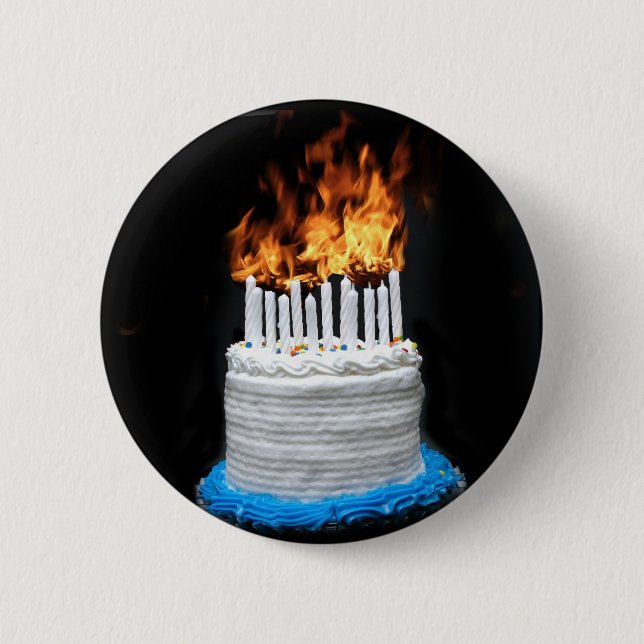 Badge Rond 5 Cm Gâteau d'anniversaire flamand (Devant)