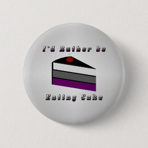 Badge Rond 5 Cm Gâteau d'Asex