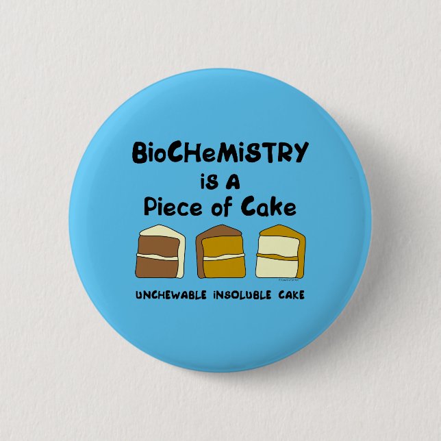 Badge Rond 5 Cm Gâteau de biochimie (Devant)