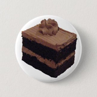 Badge Rond 5 Cm Gâteau de chocolat
