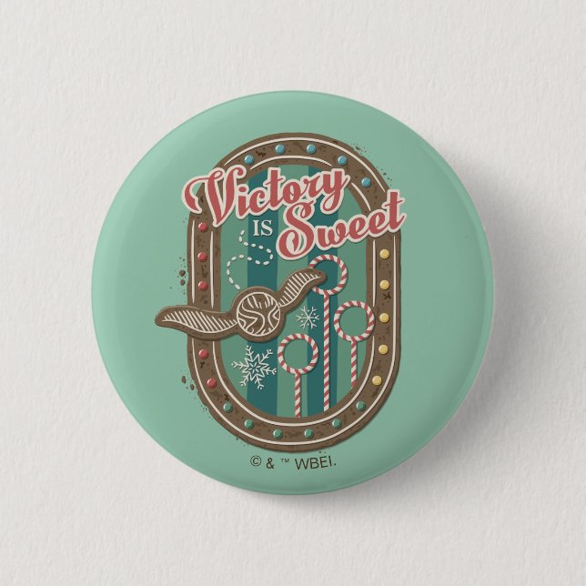 Badge Rond 5 Cm Gâteau de vacances de victoire sucrée QUIDDITCH™ G (Devant)