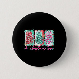 Badge Rond 5 Cm Gâteaux d'arbre de Noël Debbie Becky Jen Amoureux