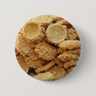 Badge Rond 5 Cm Gâteaux de riz soufflé ~ Sucres asiatiques Dessert
