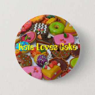 Badge Rond 5 Cm Gâteaux, gâteau d'amours de Kate