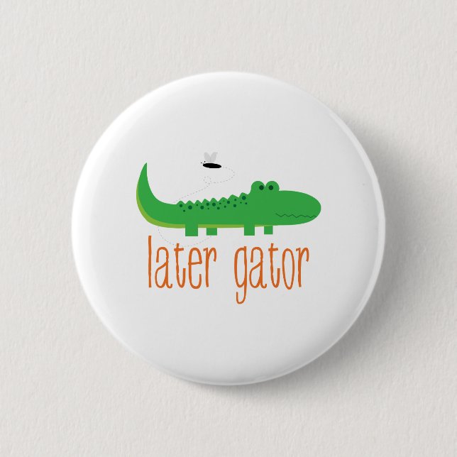 Badge Rond 5 Cm Gator (Devant)