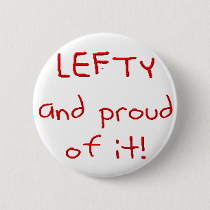 Badge Rond 5 Cm Gauchiste et fier de lui ! En texte rouge
