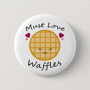 Badge Rond 5 Cm gaufre de Kawaii