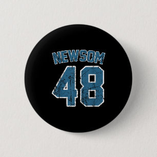 Badge Rond 5 Cm Gavin Newsom 2028 Pour La Campagne Électorale Prés