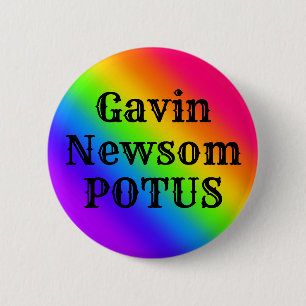 Badge Rond 5 Cm Gavin Newsom POTUS