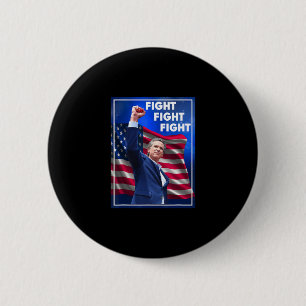 Badge Rond 5 Cm Gavin Newsom Troll Trump Guerre de Mèmes Combat Co
