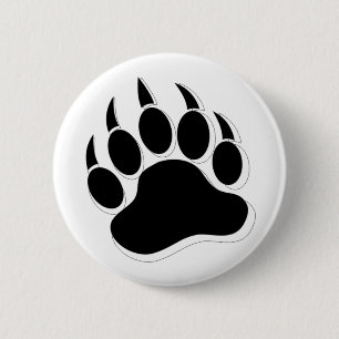 Badge Rond 5 Cm Gay Bear Pride effet 3D Patte /Griffe de l'ours -