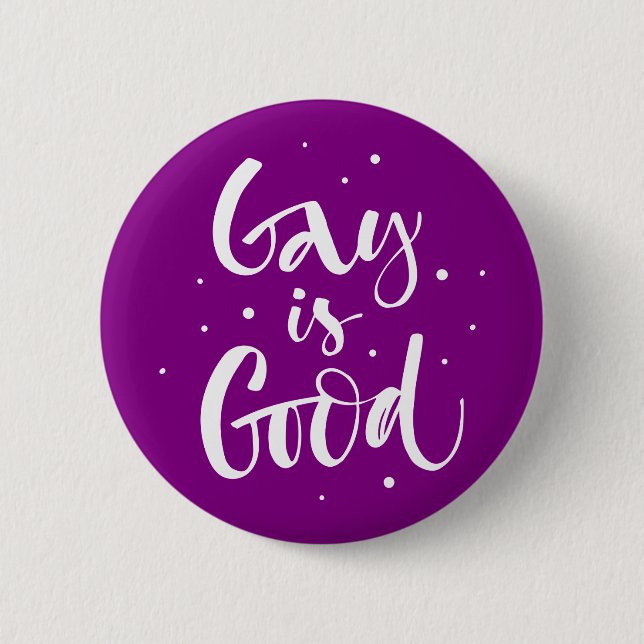 Badge Rond 5 Cm Gay est bon (Devant)
