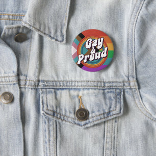 Badge Rond 5 Cm Gay & Fier Pride LGBTQ+
