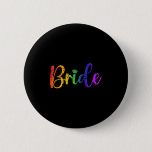 Badge Rond 5 Cm Gay Lesbienne Lgbt Mariage Partie Mariée Tee Enter