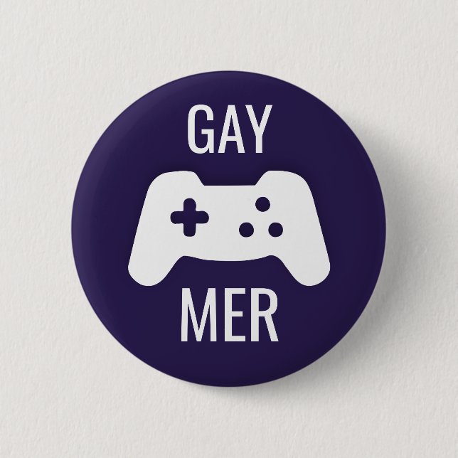 Badge Rond 5 Cm Gay Mer (Devant)