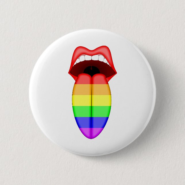 Badge Rond 5 Cm Gay pride (Devant)