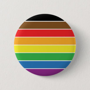 Badge Rond 5 Cm Gay pride - Drapeau Gay pride BLM - Stripe arc-en-