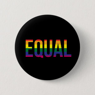 Badge Rond 5 Cm Gay pride égal