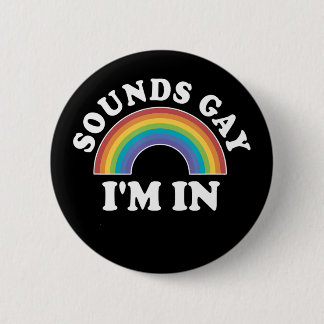Badge Rond 5 Cm Gay pride Hommes Femmes Lgbt Arc En Ciel Sonne Gay