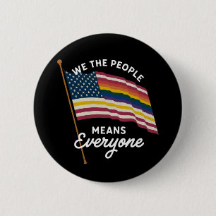 Badge Rond 5 Cm Gay Pride Parade Nous Le Peuple Signifie Tout Le M