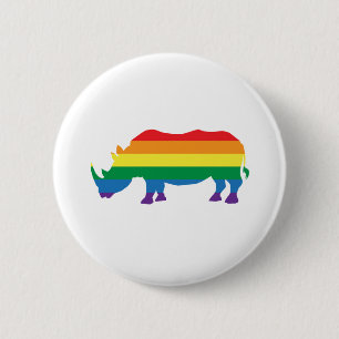 Badge Rond 5 Cm Gay-Pride-Rhino