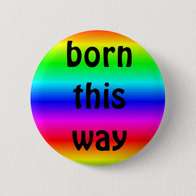 Badge Rond 5 Cm gay pride : soutenu de cette façon (Devant)