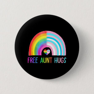 Badge Rond 5 Cm Gay pride Tante Gratuite Accrocs Lgbtq Lgbt Arc En