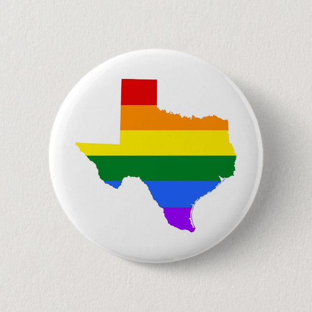 Badge Rond 5 Cm Gay | Texas Rainbow (Devant)