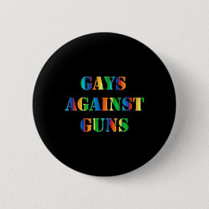Badge Rond 5 Cm Gays contre les armes à feu Rainbow Manifestation