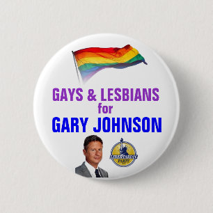 Badge Rond 5 Cm Gays et lesbiennes pour Johnson