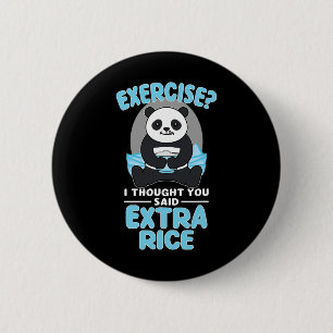 Badge Rond 5 Cm Géant Panda Funny Gymnase Entraînement Sayings Ali