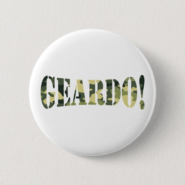 BADGE ROND 5 CM GEARDO ! CAMO / CAMOUFLAGE (Devant)