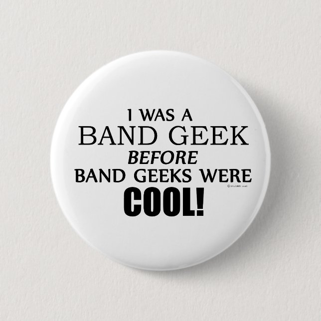 Badge Rond 5 Cm Geek de bande (Devant)