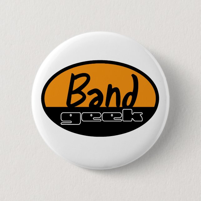 Badge Rond 5 Cm Geek de bande (Devant)