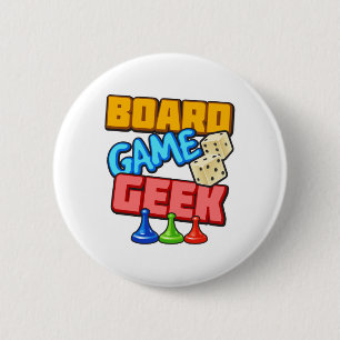 Badge Rond 5 Cm Geek de jeu de carte