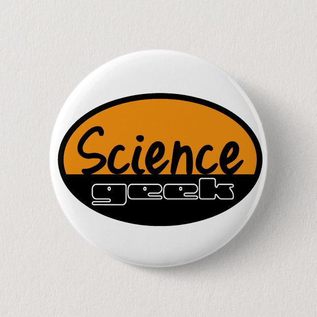 Badge Rond 5 Cm Geek de la Science (Devant)