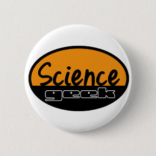 Badge Rond 5 Cm Geek de la Science