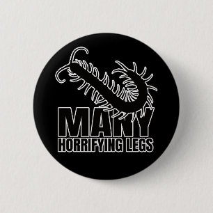 Badge Rond 5 Cm Geek de l'Entomologie de Chilopod Centipede Millip