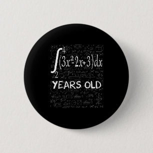 Badge Rond 5 Cm Géek de maths drôle 50 ans 50e anniversaire Integr