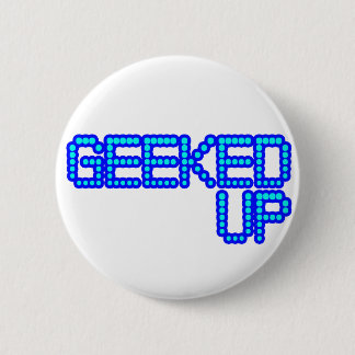 Badge Rond 5 Cm GEEKED VERS LE HAUT des types bleus de danse de