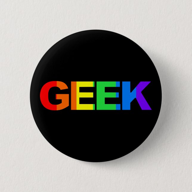 Badge Rond 5 Cm Geeky et As (Devant)