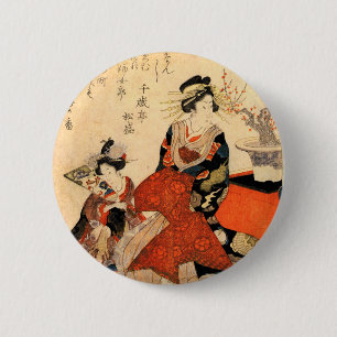 Badge Rond 5 Cm Geisha