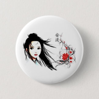 Badge Rond 5 Cm Geisha