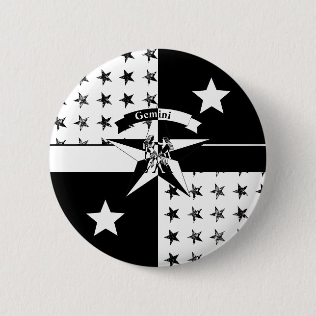 Badge Rond 5 Cm Gemini (Devant)