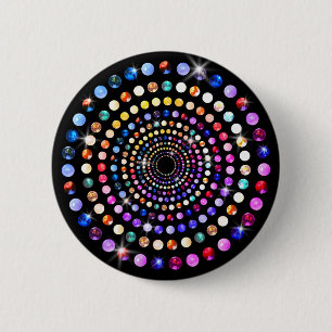 Badge Rond 5 Cm Gems