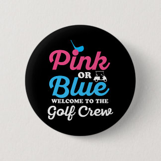 Badge Rond 5 Cm Gender Reveillez Golf pour une famille de golf